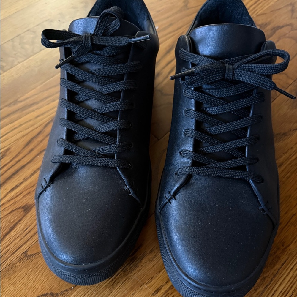 Thursday Boot Company - Black on Black Leather Sneakers - 11